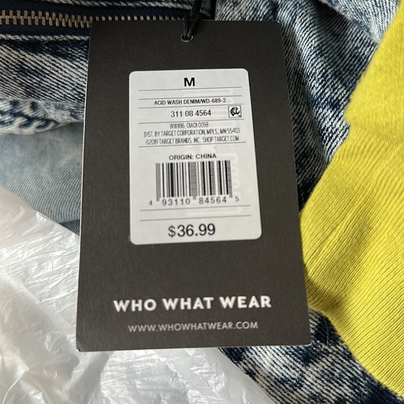 Who What Wear denim puff sleeve dress - Picture 6 of 6